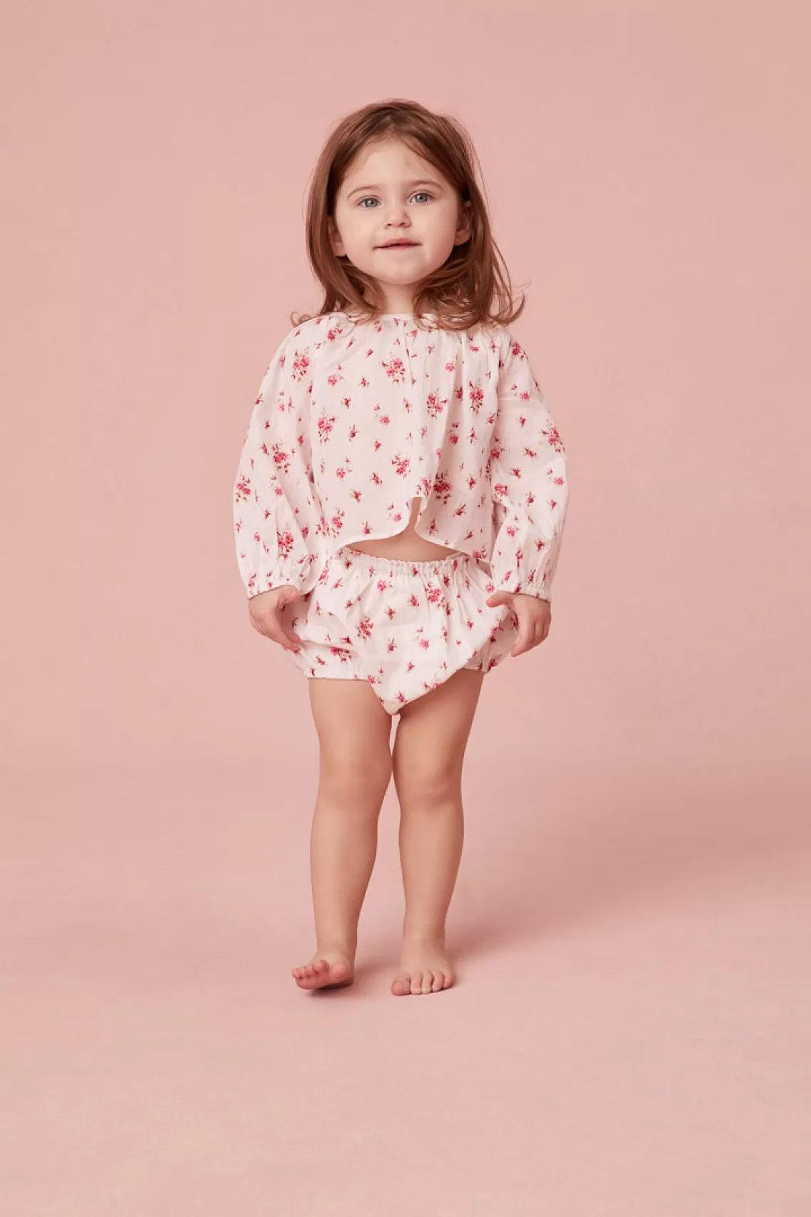 Baby | Mommy & Me-LoveShackFancy Baby Balla Top CARMINE ROSE