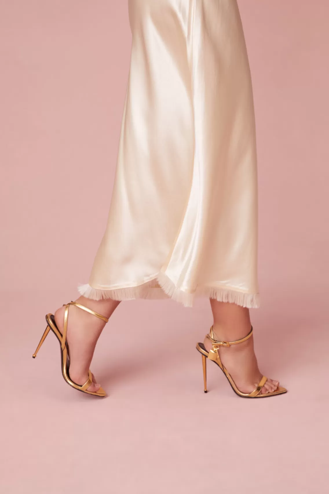 Skirts | Beck's Picks-LoveShackFancy Castle Satin Midi Skirt ALABASTER YELLOW