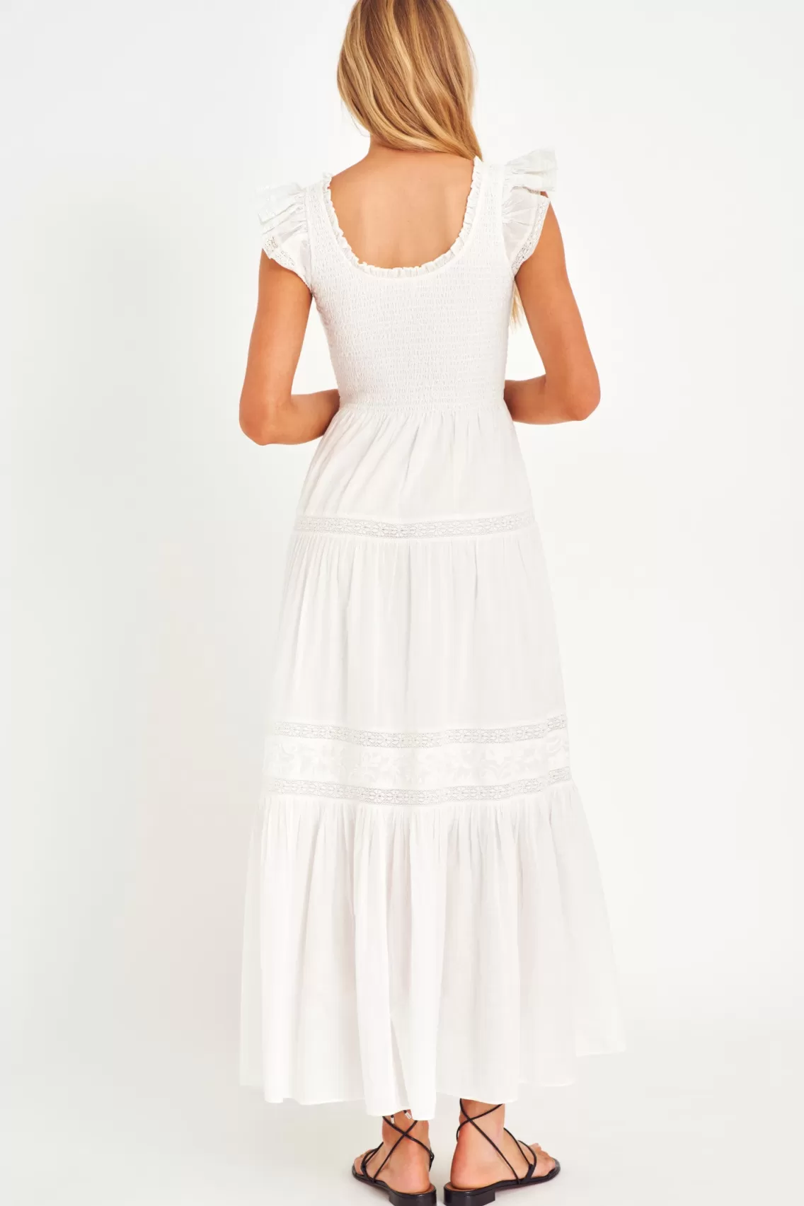 Dresses | White Edit-LoveShackFancy Chessie Heritage Cotton Maxi Dress TRUE WHITE