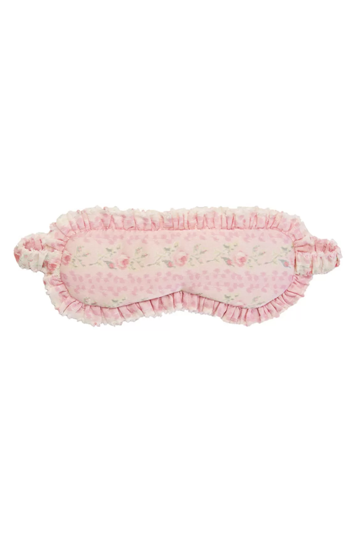 Sleep & Intimates | Pink Edit-LoveShackFancy Dorina Sleep Mask STRAWBERRY MACAROON