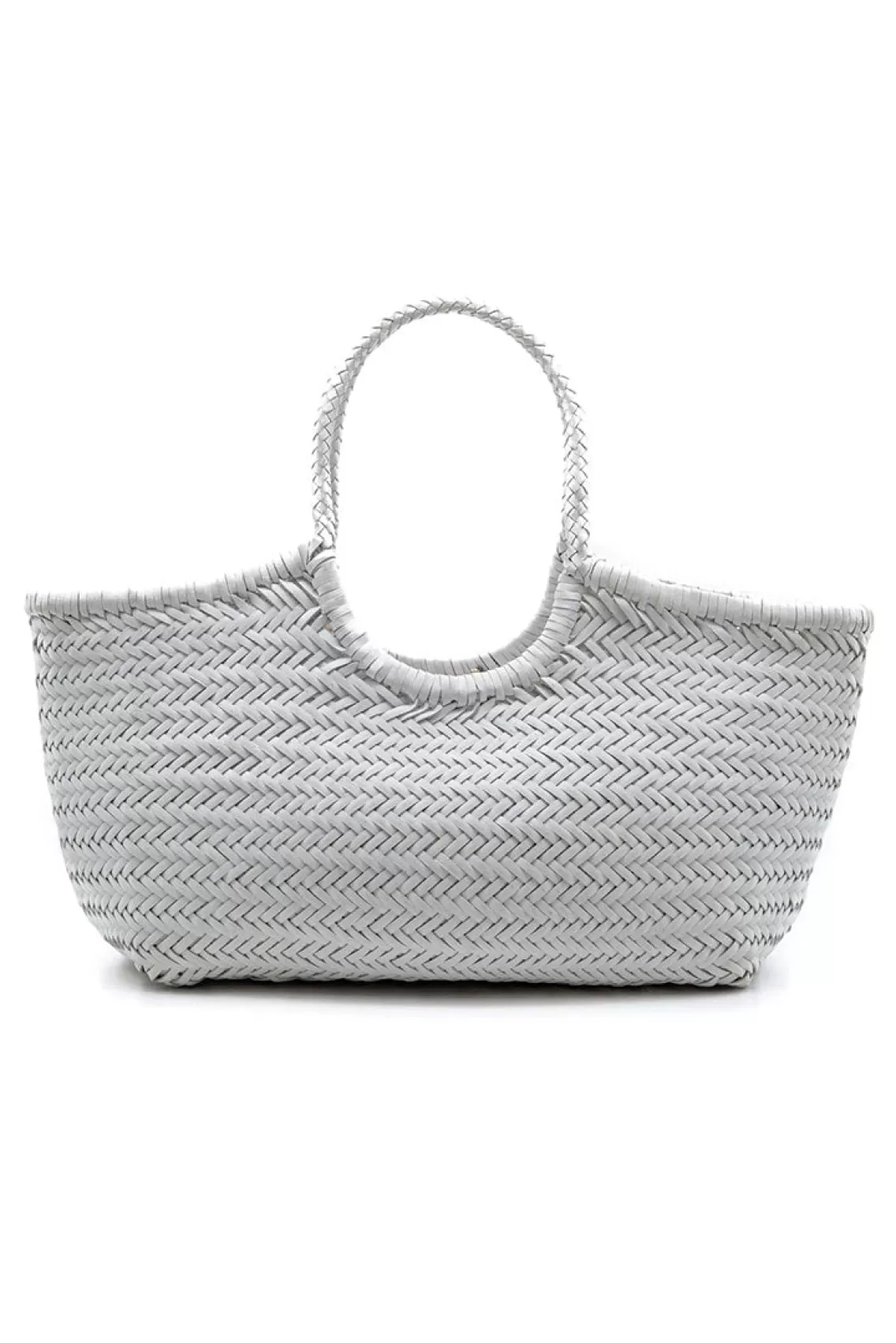 Bags & Travel | White Edit-LoveShackFancy Dragon Diffusion Nantucket Large Woven Leather Tote OPTIC WHITE