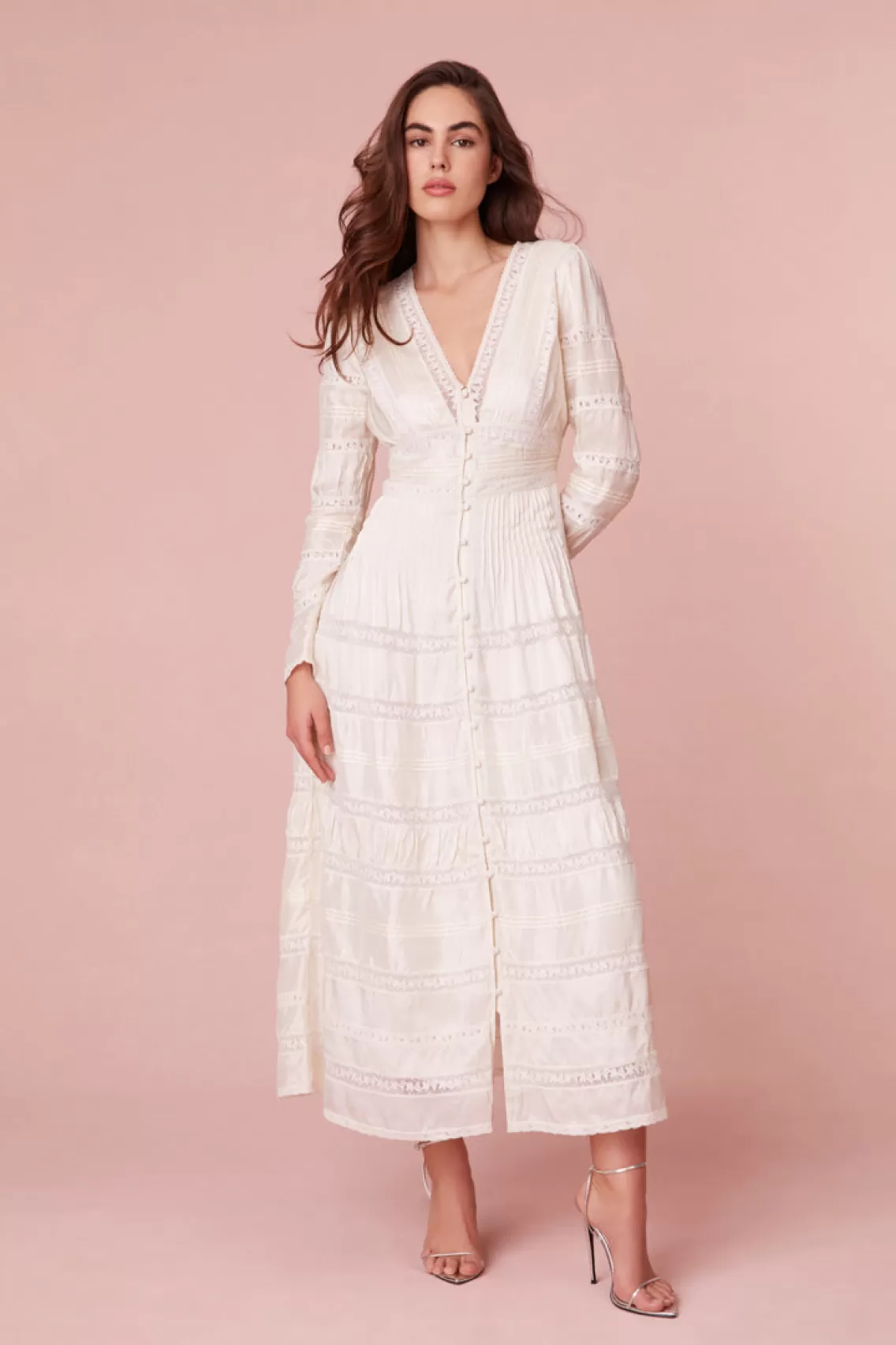 Dresses | Pink Edit-LoveShackFancy Ellitia Victorian Lace Maxi Dress LIGHT LILAC