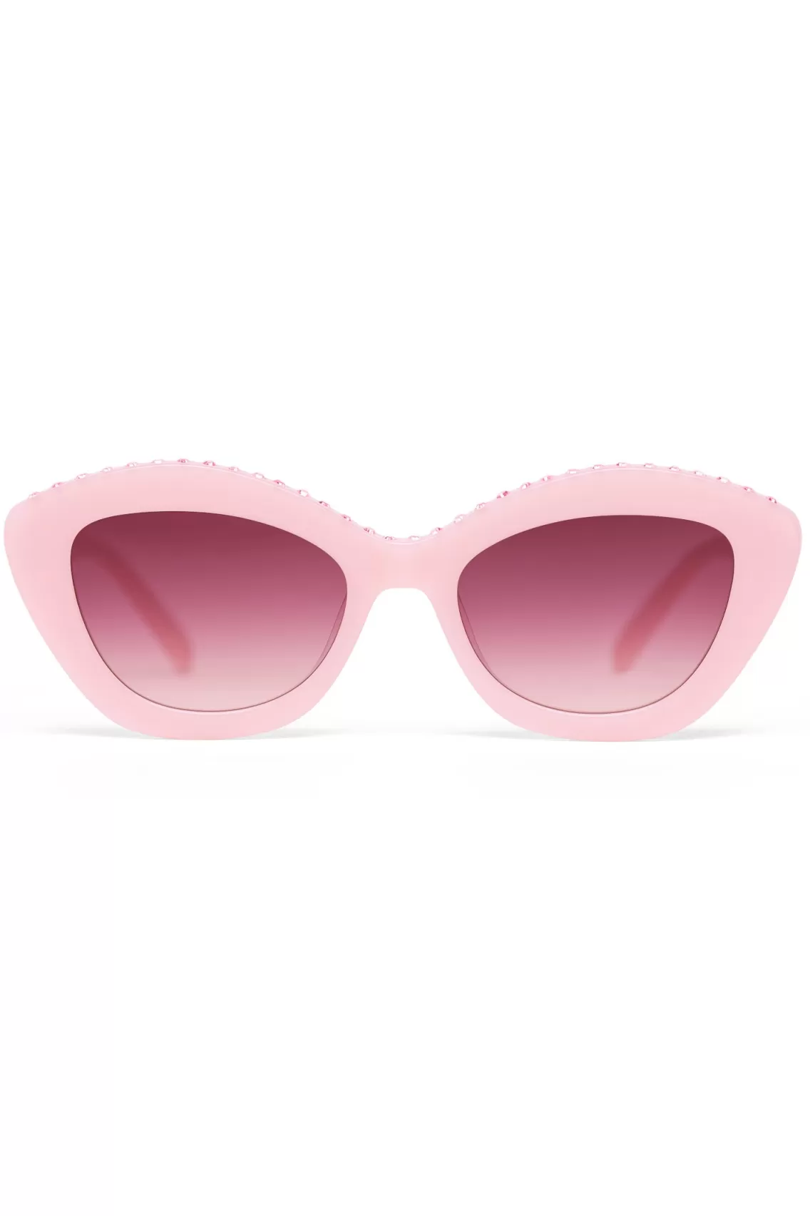 Sunglasses | Pink Edit-LoveShackFancy Florencia Rhinestone Sunglasses ROSE PALE COMBINATION