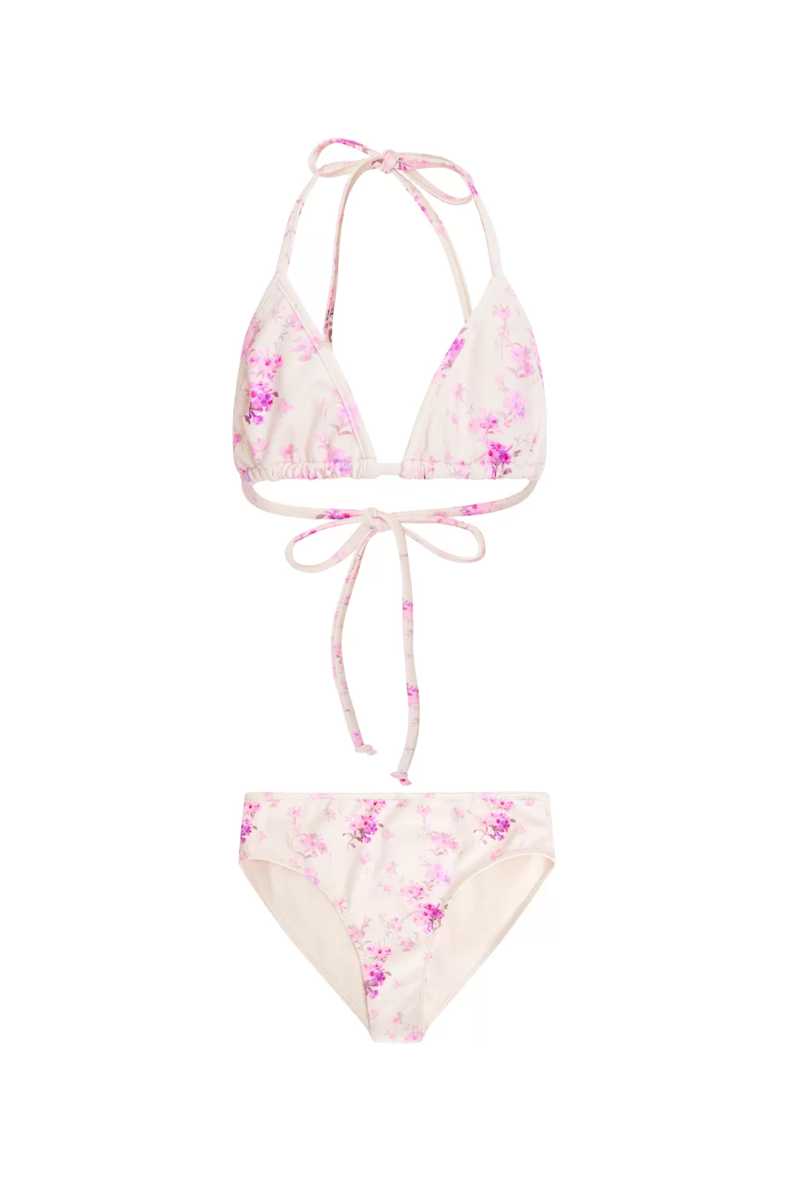 Girls | Mommy & Me-LoveShackFancy Girls Finnie Bikini WARM PINK CLOUD