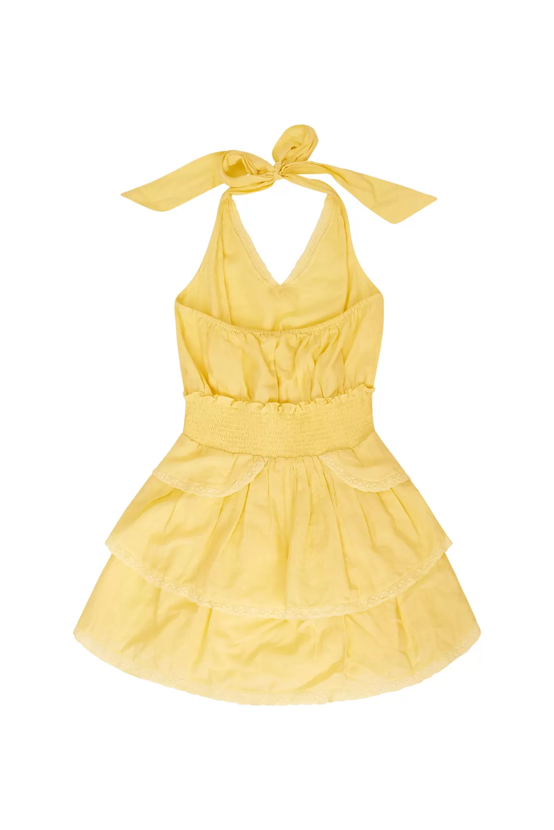 Girls | Mommy & Me-LoveShackFancy Girls Romille Dress PASTEL YELLOW