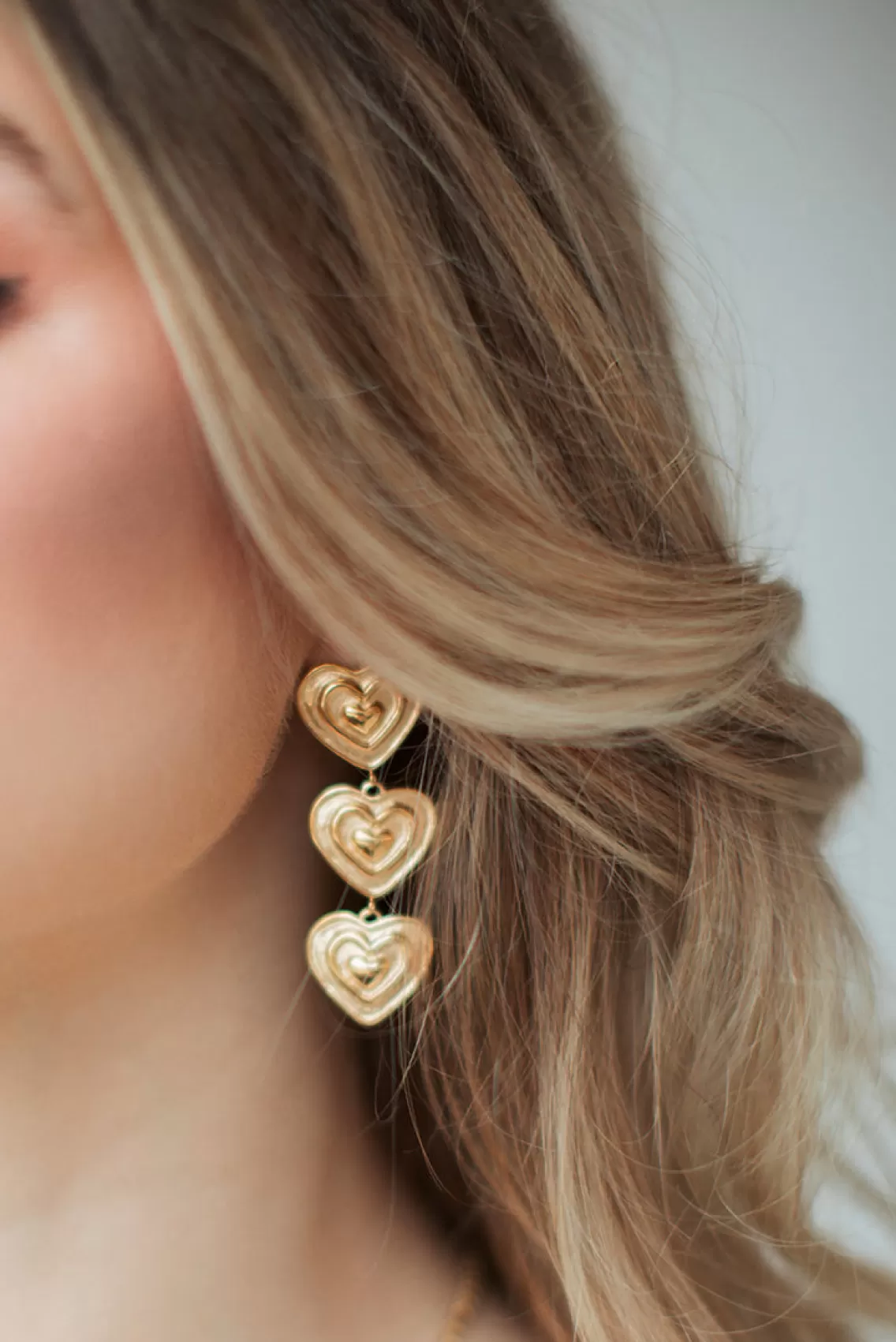 Jewelry-LoveShackFancy Heartbeat Earrings By Evie Jewelry GOLD