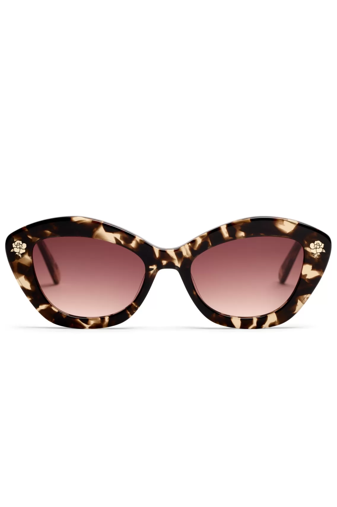 Warm Weather Edit | Sunglasses-LoveShackFancy Hessel Cat Eye Sunglasses SOFT BLACK