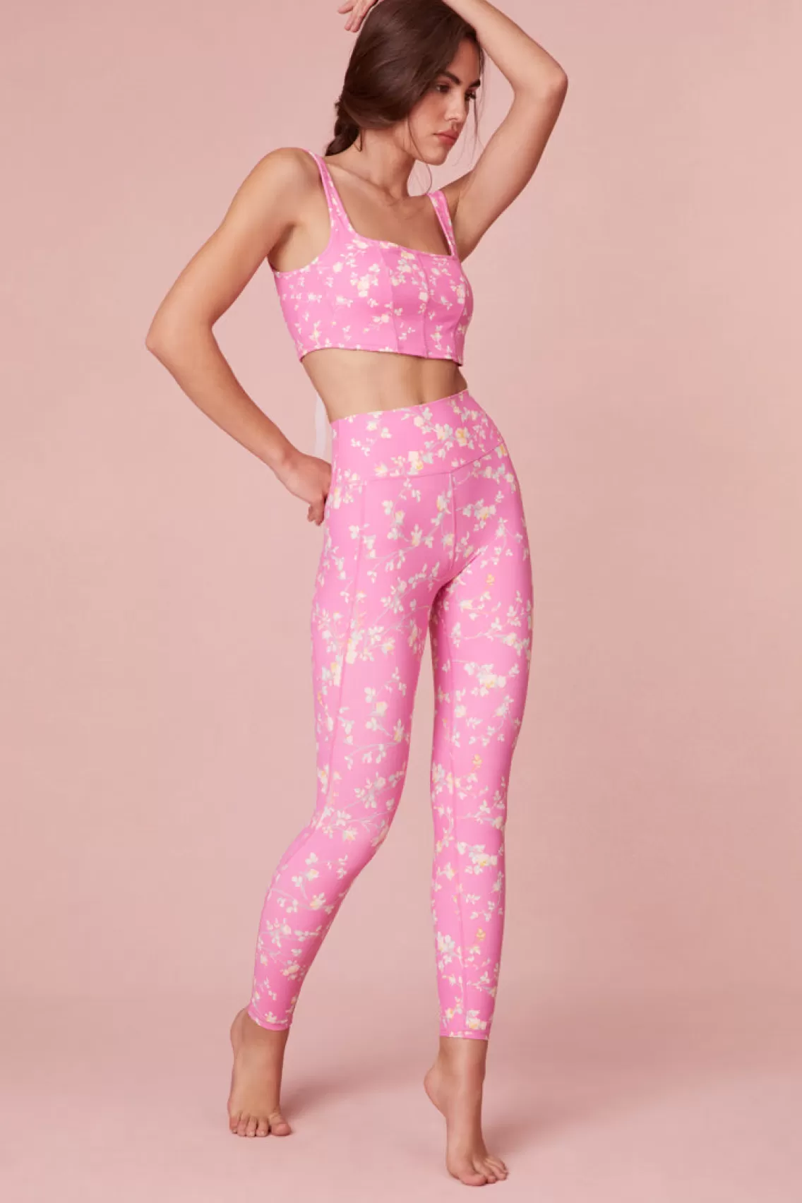 Active | Warm Weather Edit-LoveShackFancy Highland Lightweight Floral Leggings BUBBLE SUNSHINE