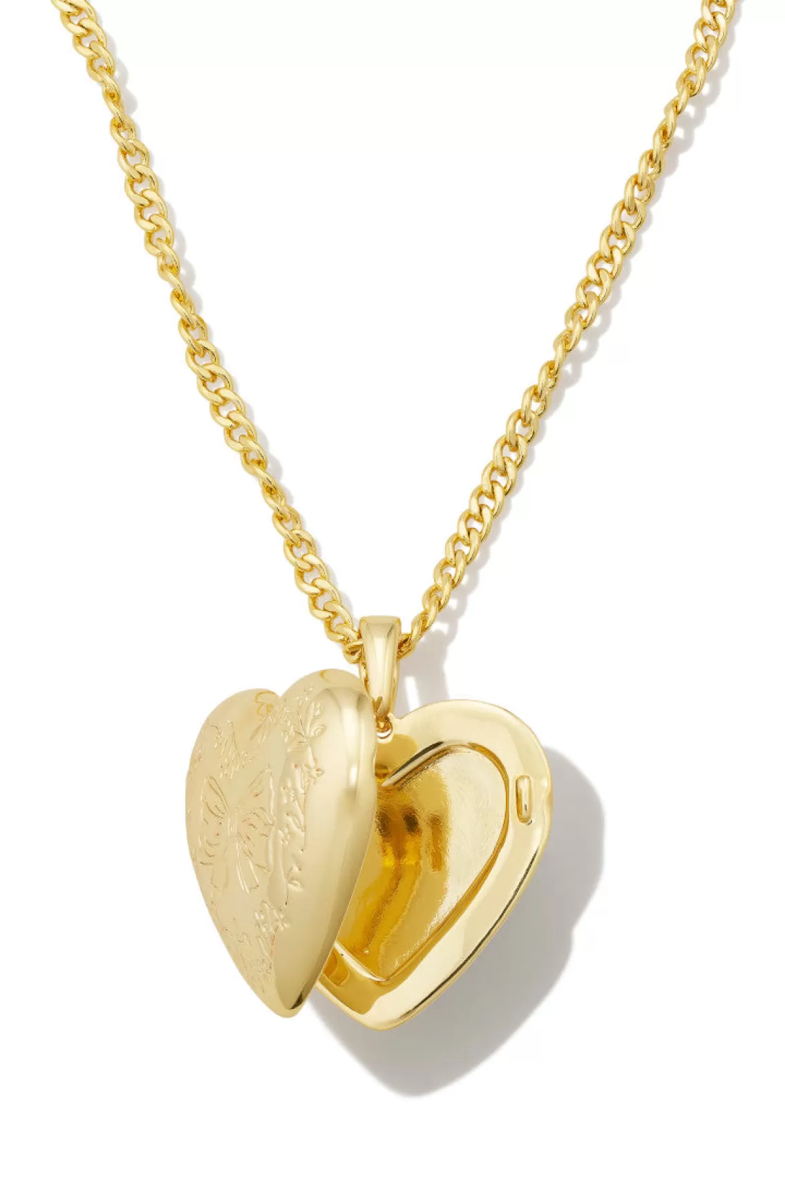 Jewelry-LoveShackFancy Kendra Scott X Locket Necklace In GOLD