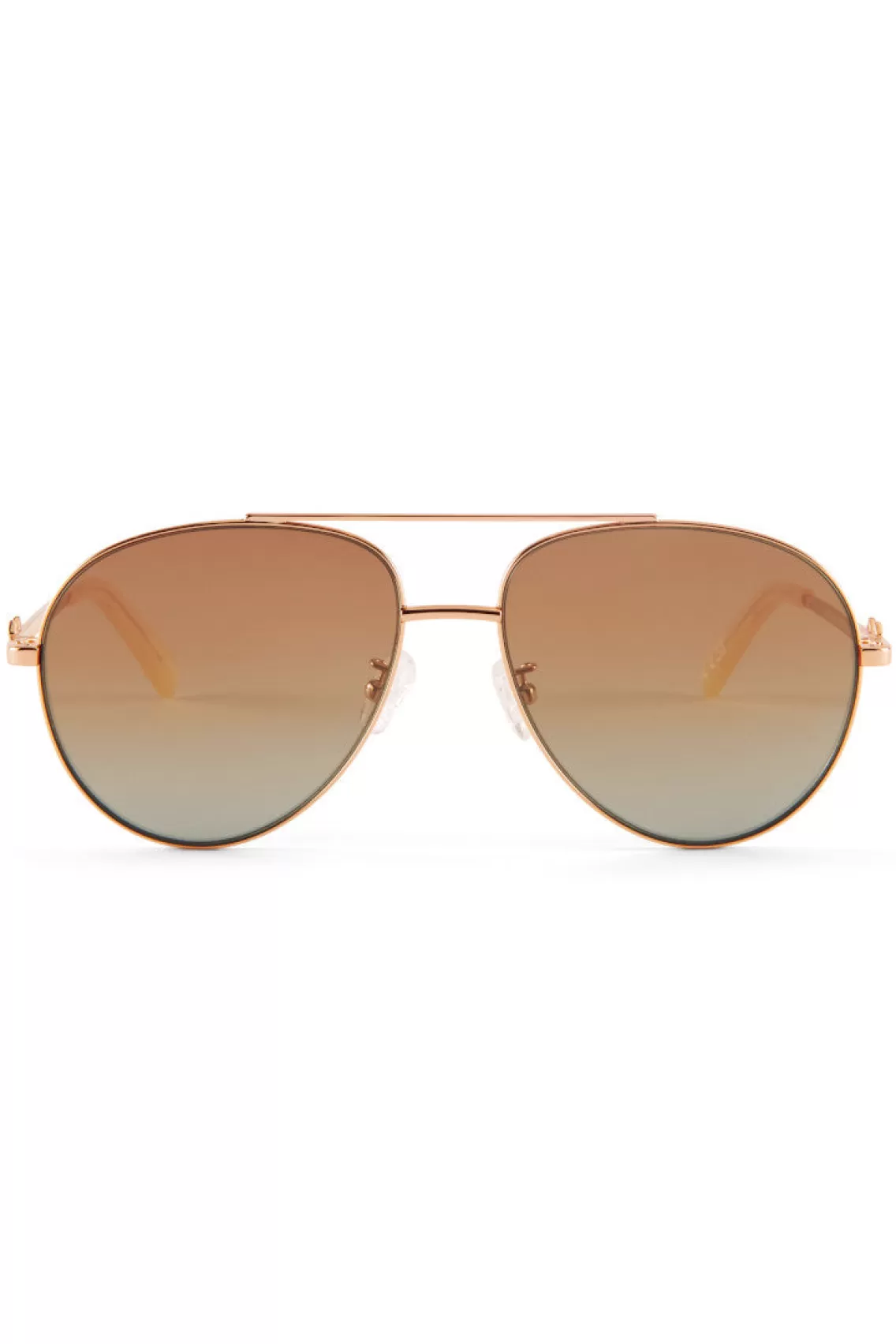 Sunglasses | Warm Weather Edit-LoveShackFancy Lalita Aviator Sunglasses SUNSET GOLD