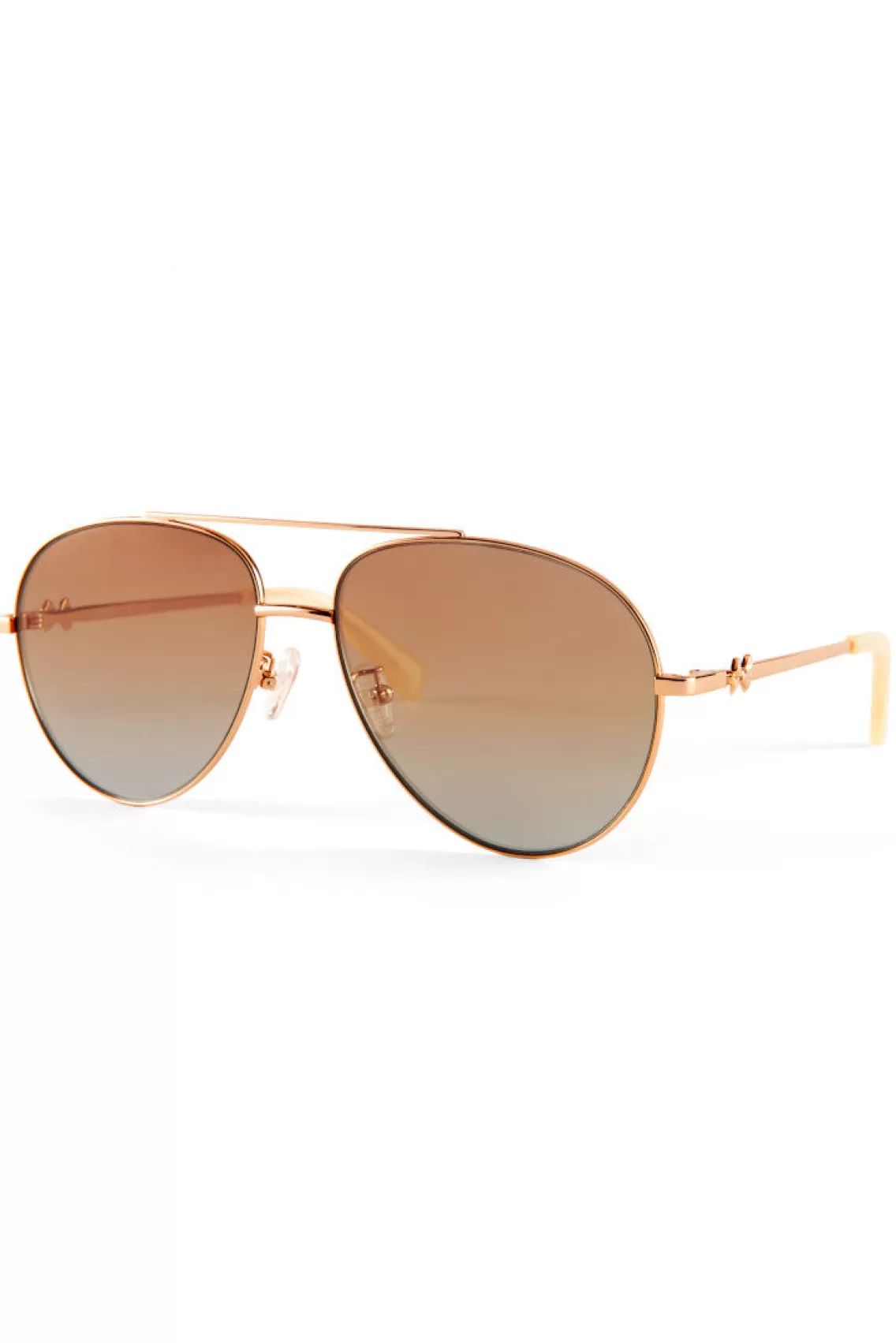 Sunglasses | Warm Weather Edit-LoveShackFancy Lalita Aviator Sunglasses SUNSET GOLD