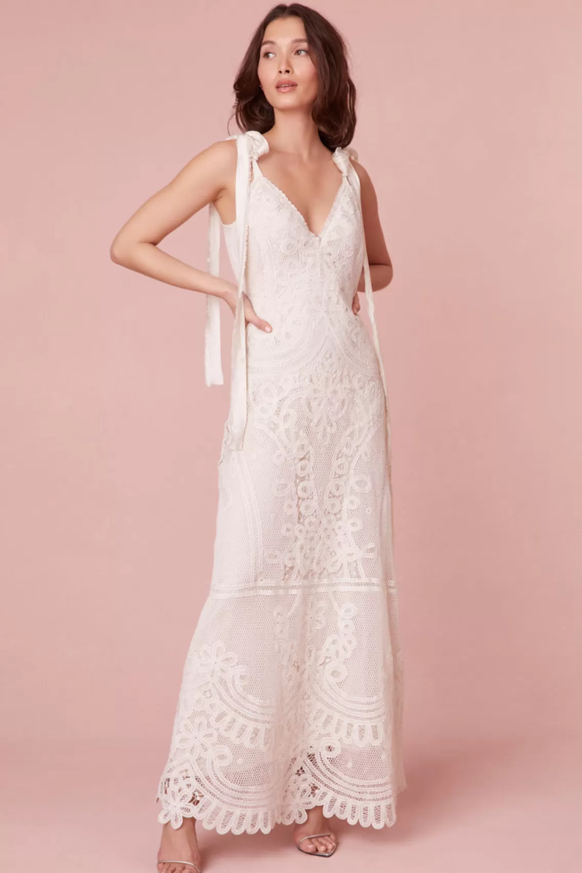 Dresses | White Edit-LoveShackFancy Lora Lace Maxi Dress ANTIQUE WHITE