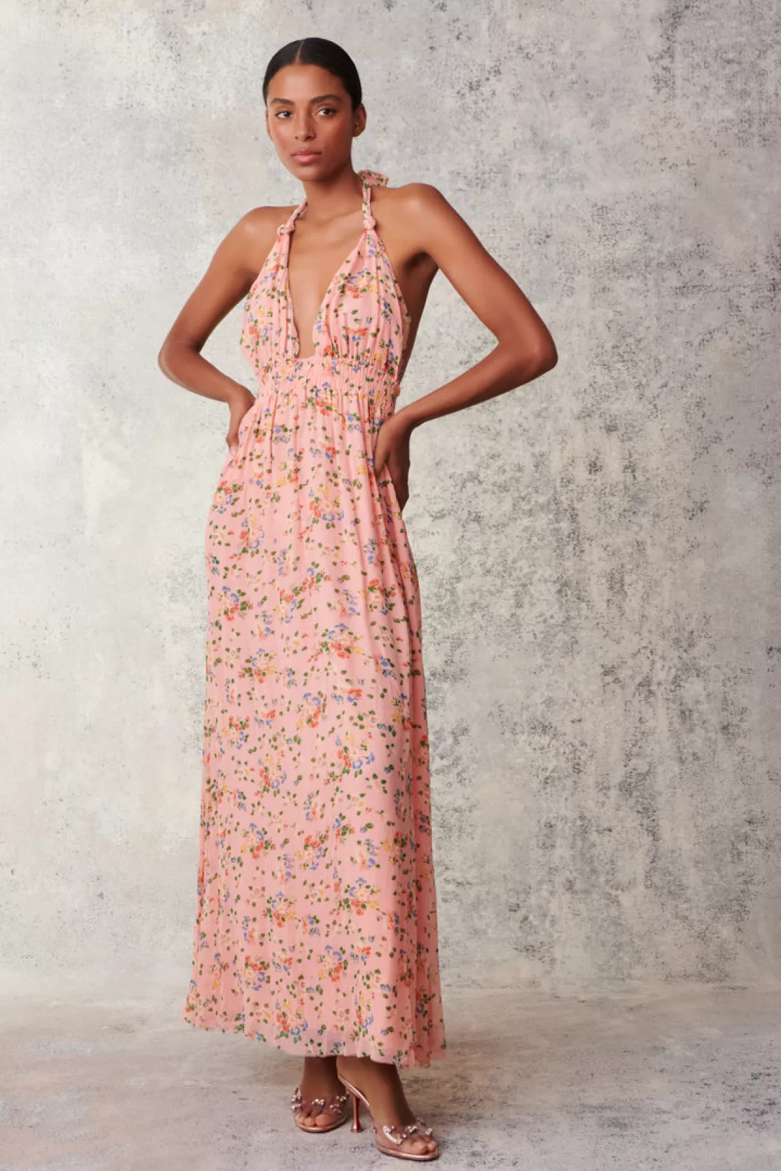 Dresses | Warm Weather Edit-LoveShackFancy Love Maxi Dress SUNSET PINK