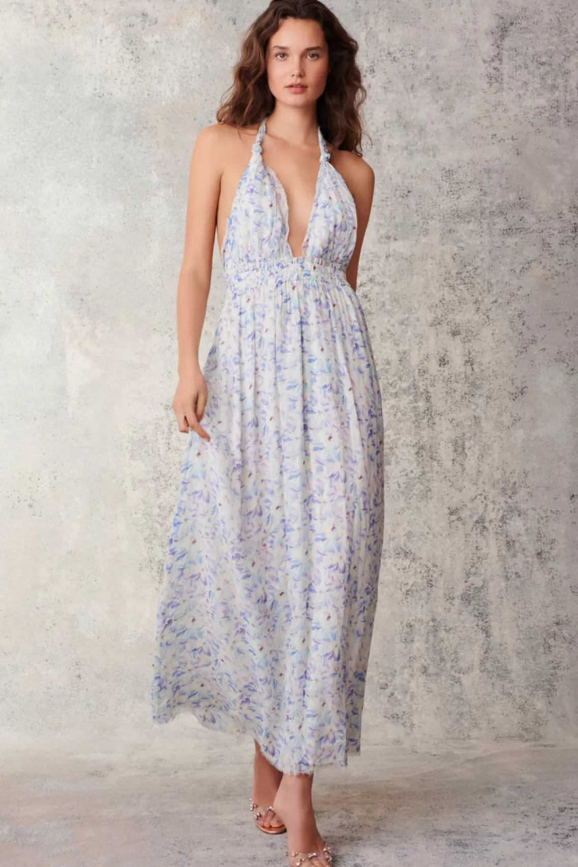 Dresses | Warm Weather Edit-LoveShackFancy Love Maxi Dress AQUA WAVES