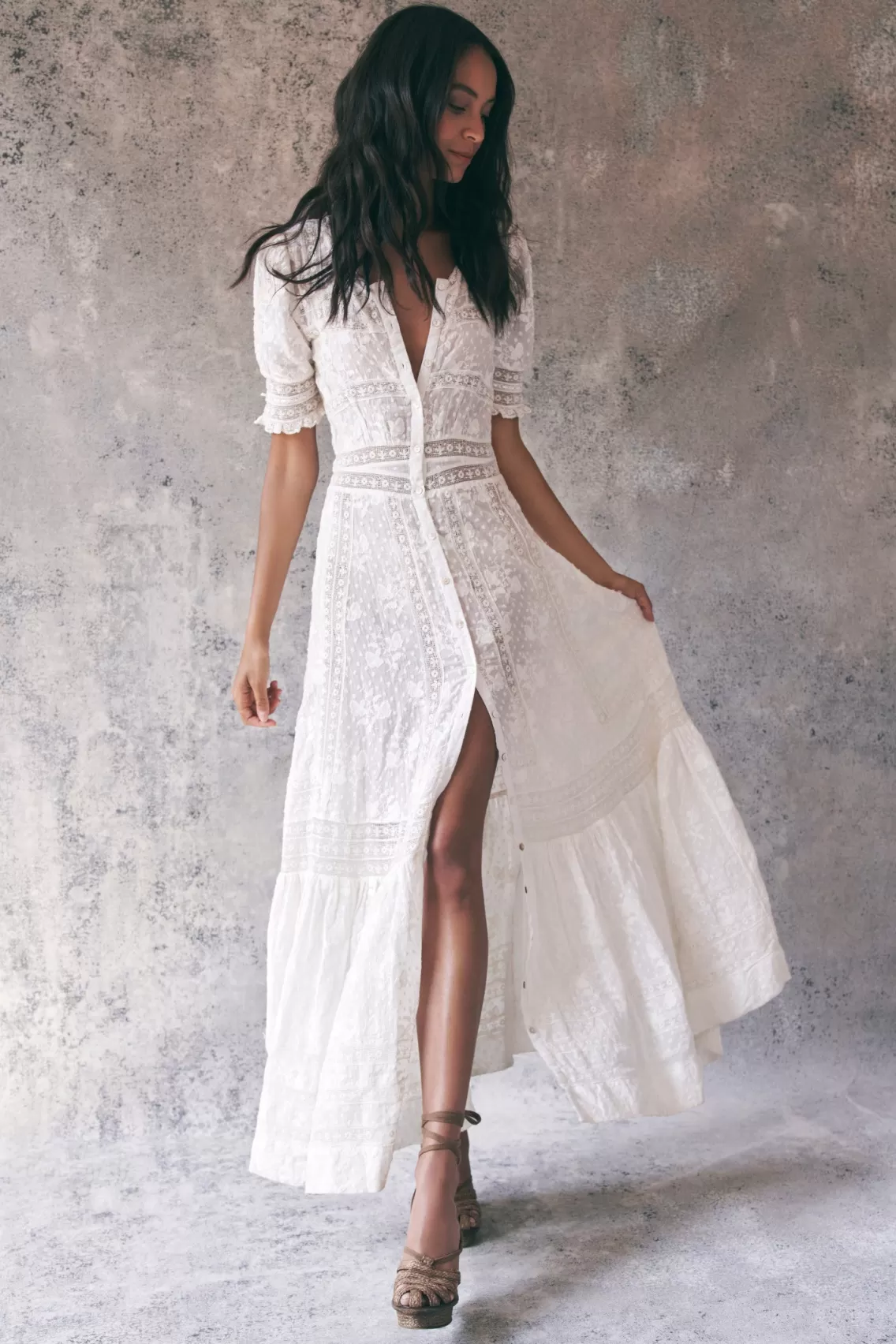 Dresses | Heritage Collection-LoveShackFancy Minka Maxi Dress TRUE WHITE