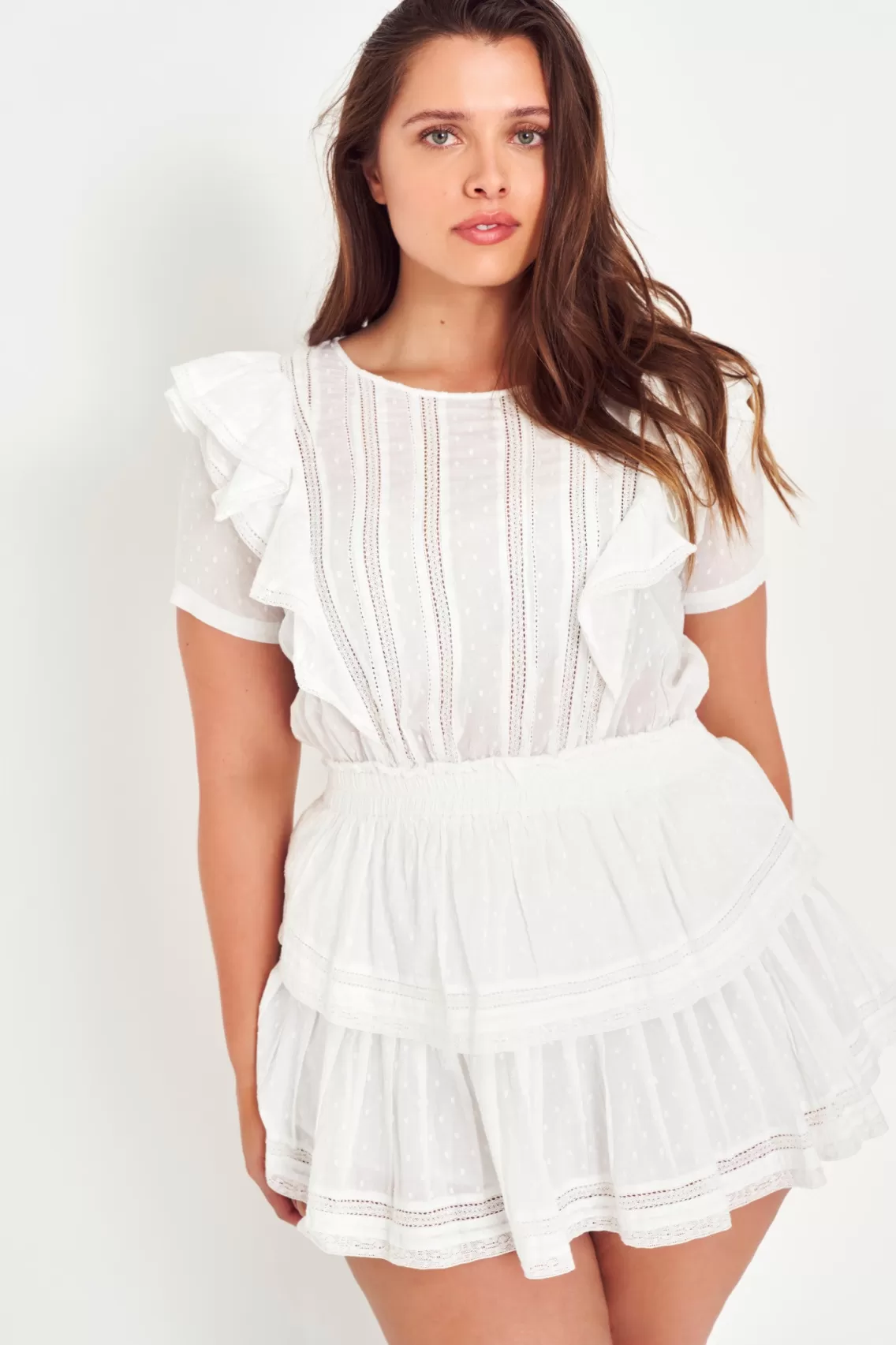 Heritage Collection | Dresses-LoveShackFancy Natasha Heritage Mini Dress VIOLET SPLASH HAND DYE