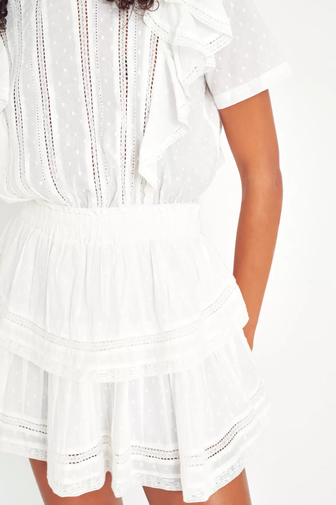 Heritage Collection | Dresses-LoveShackFancy Natasha Heritage Mini Dress VIOLET SPLASH HAND DYE