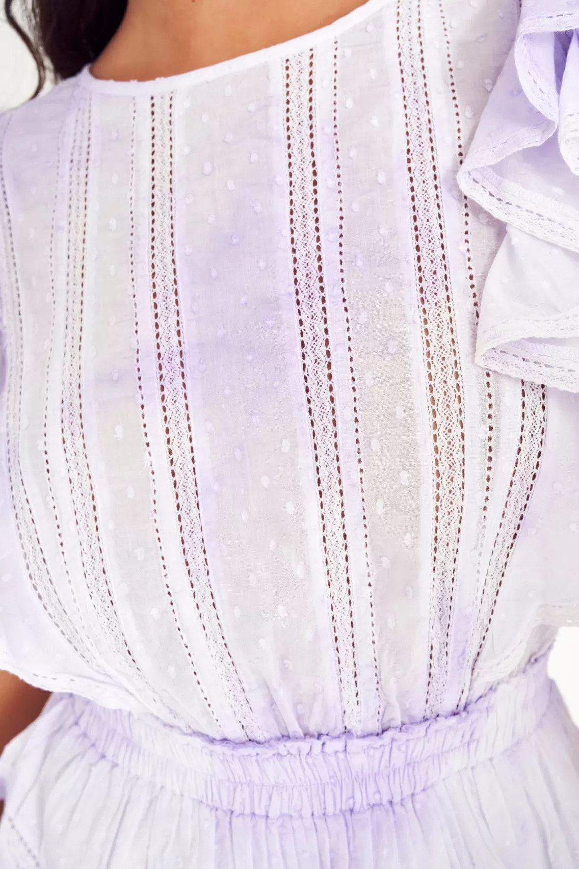 Heritage Collection | Dresses-LoveShackFancy Natasha Heritage Mini Dress VIOLET SPLASH HAND DYE