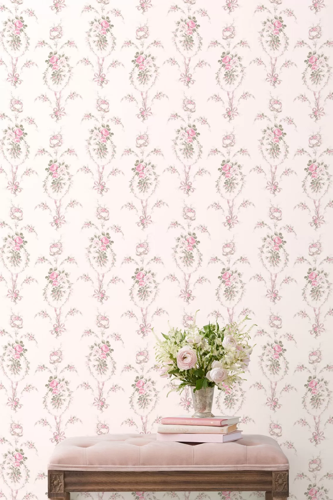 Home Decor | Wallpaper-LoveShackFancy Rose Cheeks Standard Wallpaper PARTY PINK