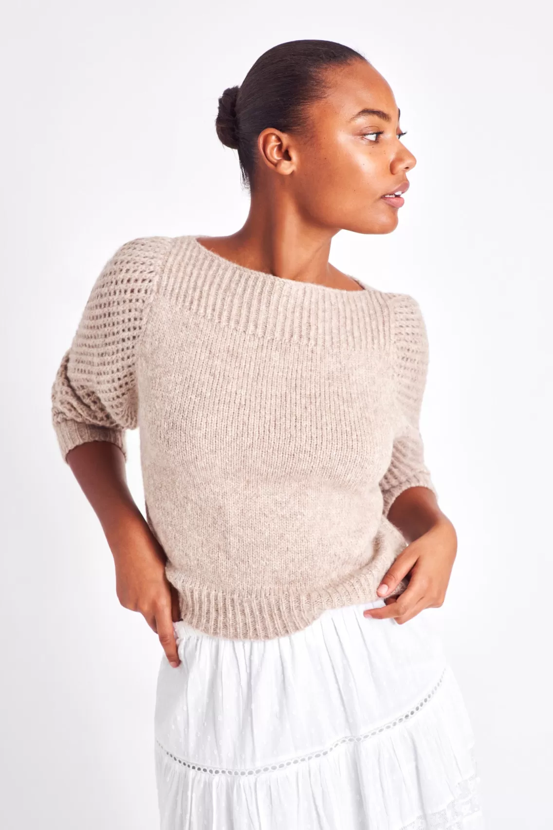 Sweaters | Heritage Collection-LoveShackFancy Rosie Heritage Pullover Sweater OATMEAL