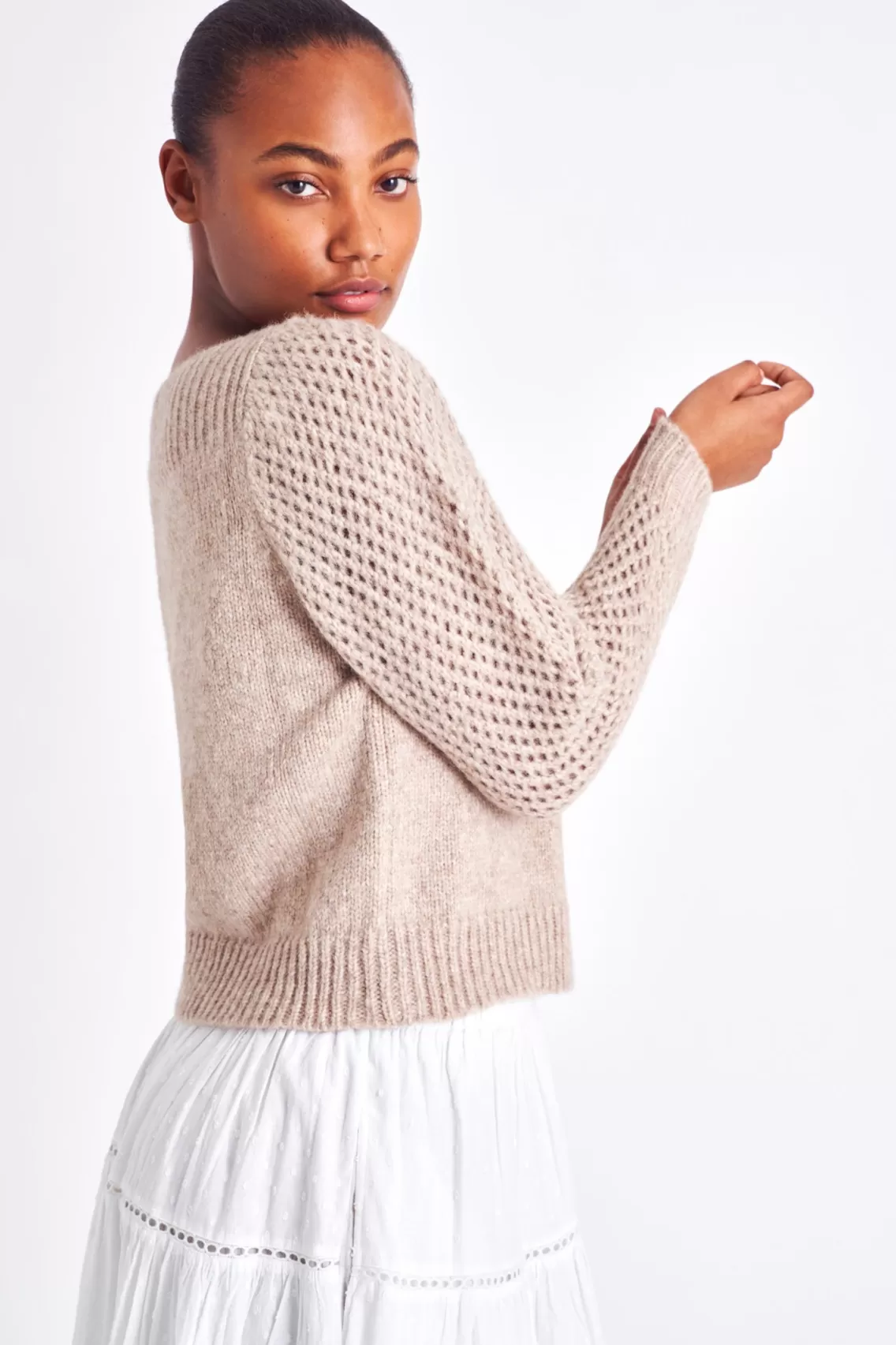 Sweaters | Heritage Collection-LoveShackFancy Rosie Heritage Pullover Sweater OATMEAL