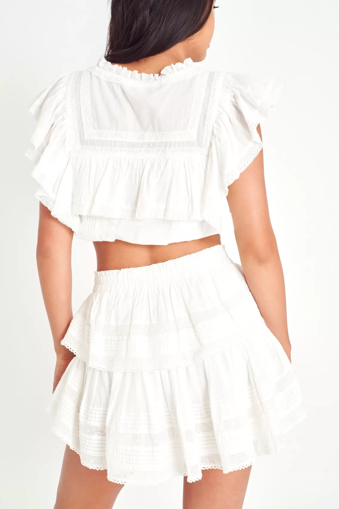 Skirts | Pink Edit-LoveShackFancy Ruffle Mini Heritage Skirt PEONY PINK