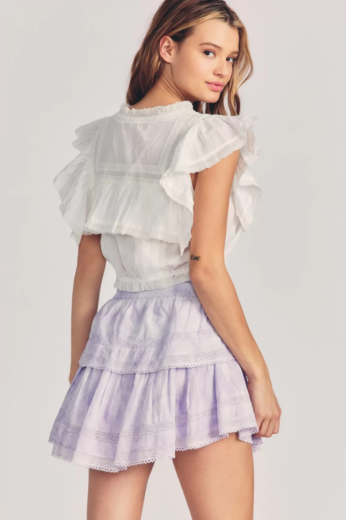 Skirts | Pink Edit-LoveShackFancy Ruffle Mini Heritage Skirt PEONY PINK