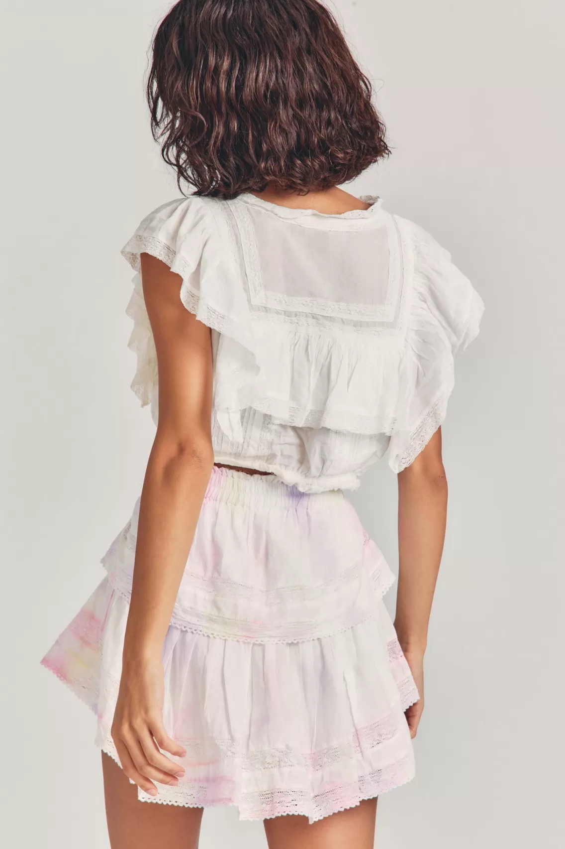 Skirts | Pink Edit-LoveShackFancy Ruffle Mini Heritage Skirt PEONY PINK