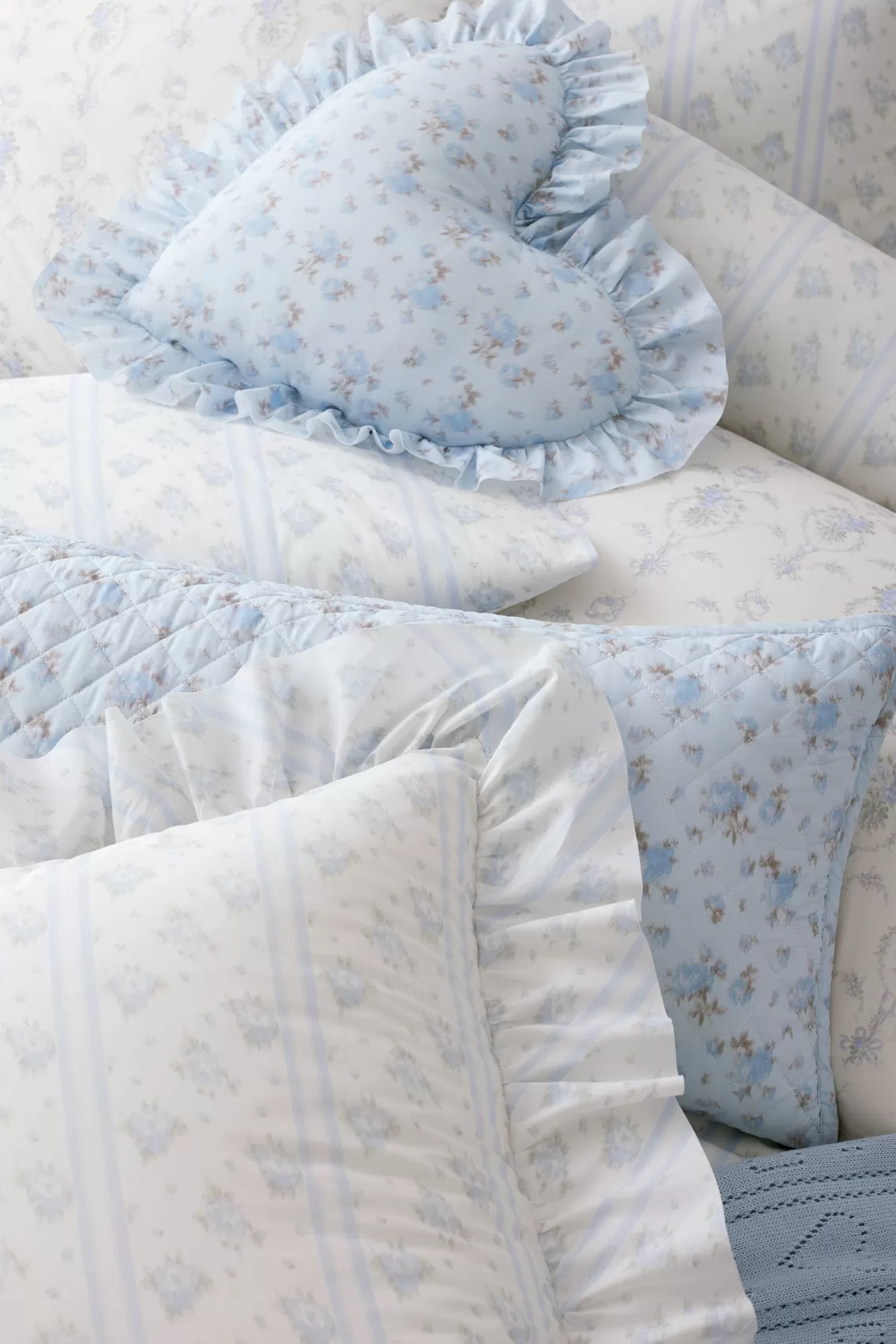 Home Decor | Bedding-LoveShackFancy Ruffle Throw Pillow BLUE BABY